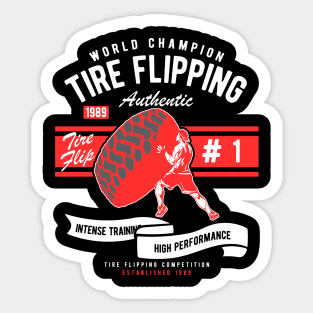 Tire Flipping Sticker